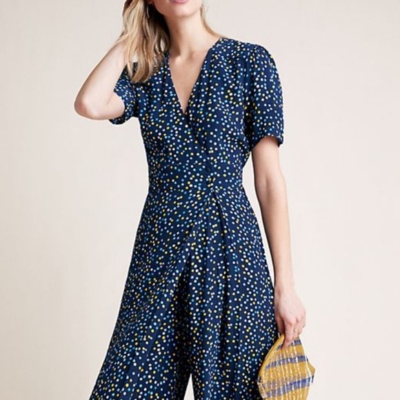 Anthropologie Dresses & Skirts - Kachel x Anthropologie polka dot jumpsuit
